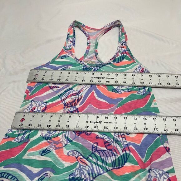 Lilly Pulitzer Zebra Tiger Luxletic Tank Top Racerback Size XS - Picture 2 of 5